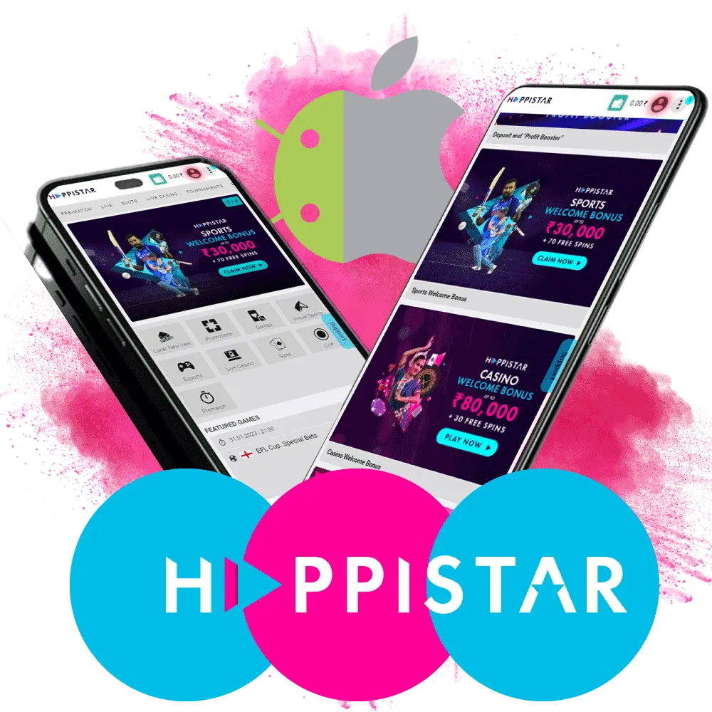 Download the Happistar mobile app for fast and convenient betting.