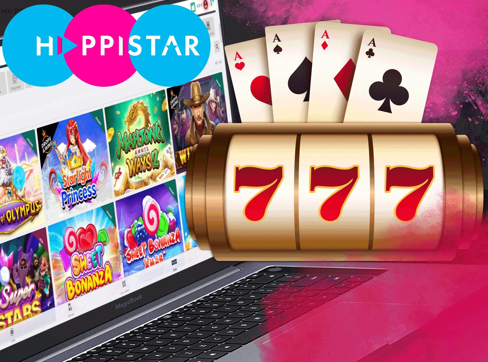 Happistar has slots from the trustworthy and well-known providers.