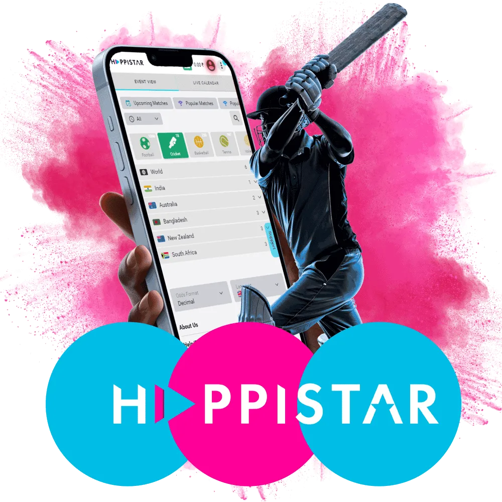 Start betting on cricket on the Happistar website.