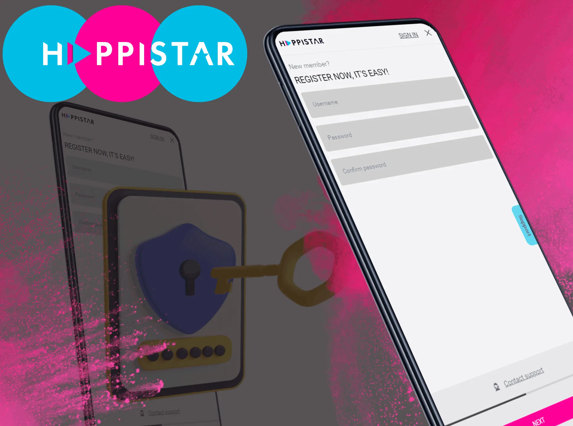 Sign up for Happistar.